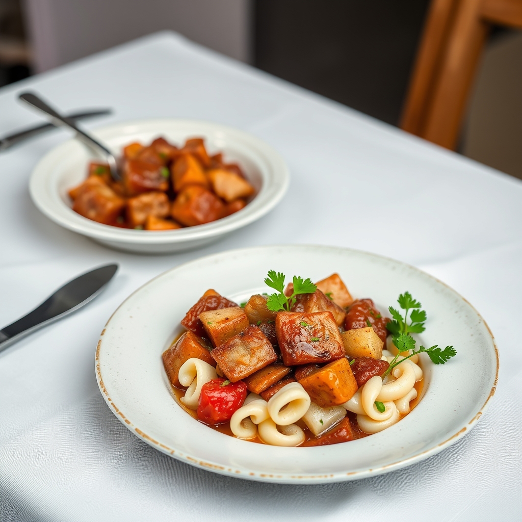 Receita de fabada galega con fabas de Lourenzá e compango