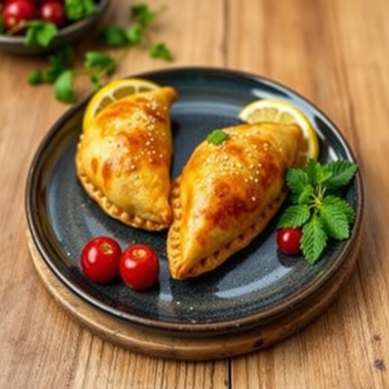 Receita de empanada de zamburiñas con cebola caramelizada e pemento de Padrón