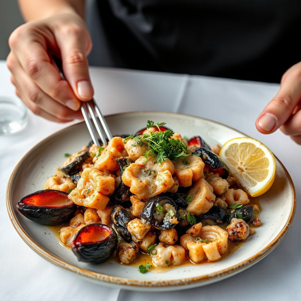 receitas de pulpo á feira con patacas en Galicia