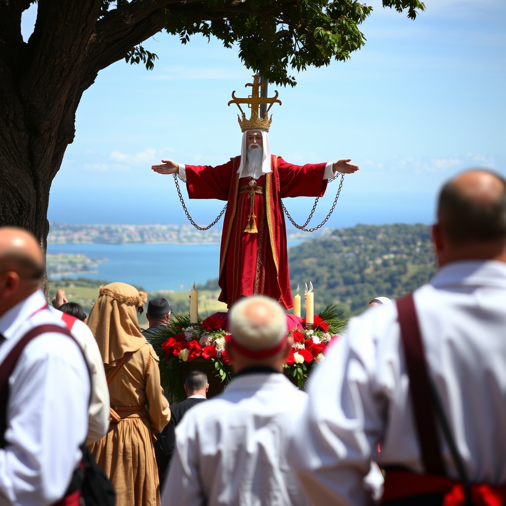Romería da Virxe do Monte de Baiona 1 Romería da Virxe do Monte de Baiona