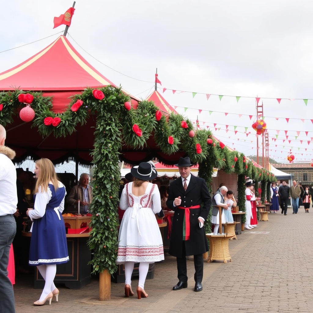 Feira do Viño de Ribeiro en Ribadavia en decembro