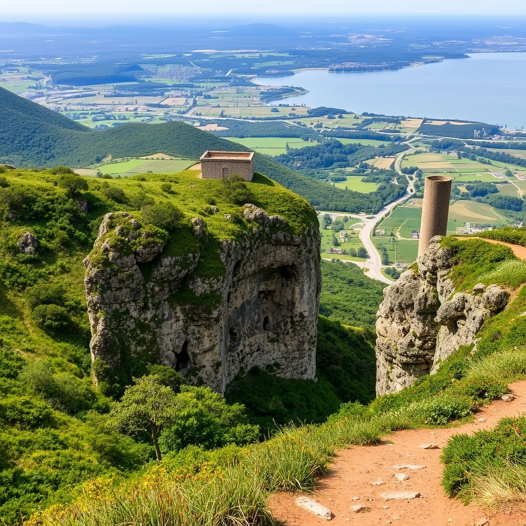 TITULO: Sendero del Monte de Santa Trega en A Guarda: castro y vistas al Miño y al Atlántico