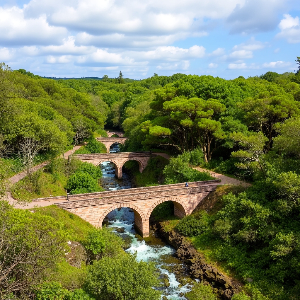 TITULO: Ruta del Río Castro en A Laracha: puentes romanos y bosque de ribera