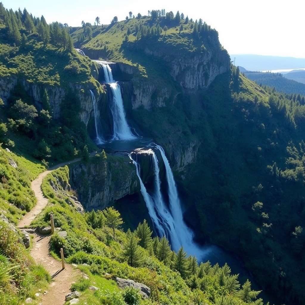 TITULO: Ruta de la Fervenza de A Burga en Mazaricos: saltos de agua en la montaña coruñesa