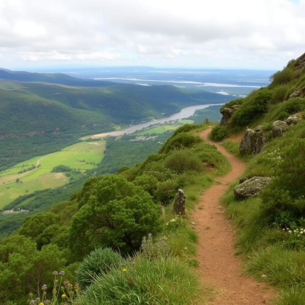 TITULO: Ruta del Monte do Picouto en Verín: castro y vista al valle del Támega
