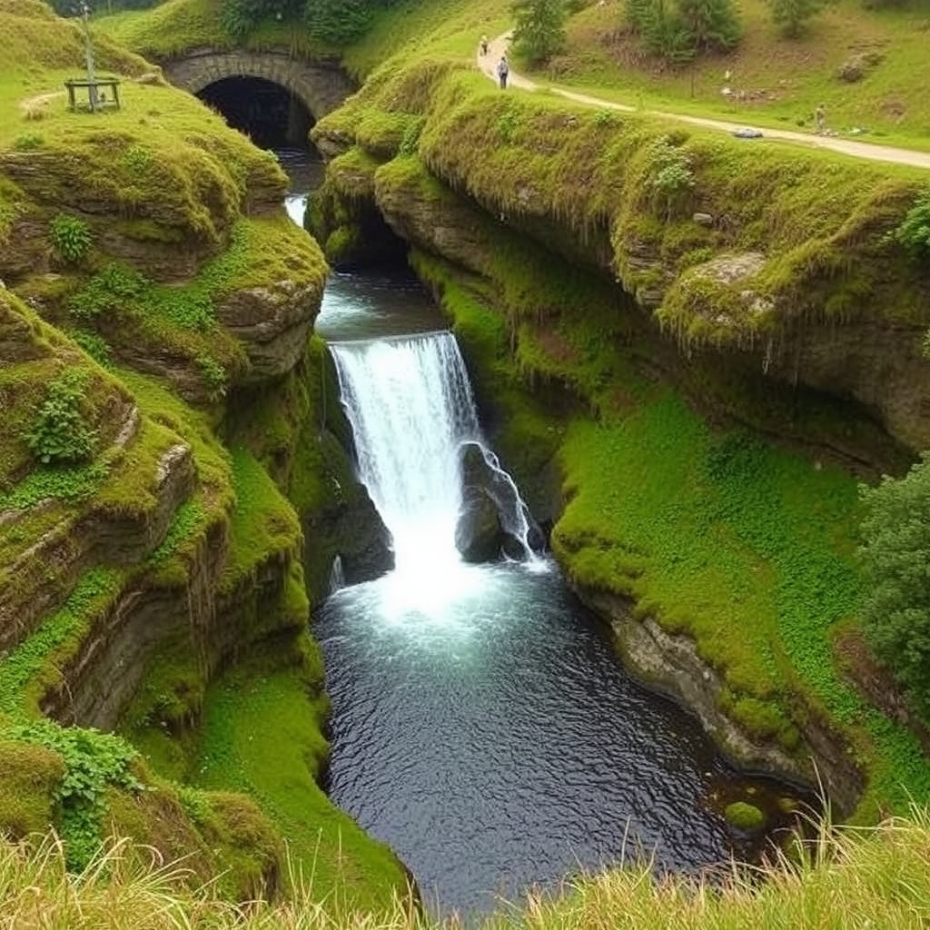 TITULO: Ruta de la Fervenza de O Toxa en Silleda: salto de agua y fraga en el Deza
