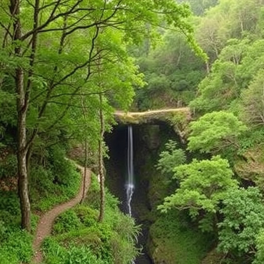 TITULO: Ruta de la Fervenza de Cachamuíña en Ourense: catarata oculta entre viñedos 1 TITULO: Ruta de la Fervenza de Cachamuíña en Ourense: catarata oculta entre viñedos