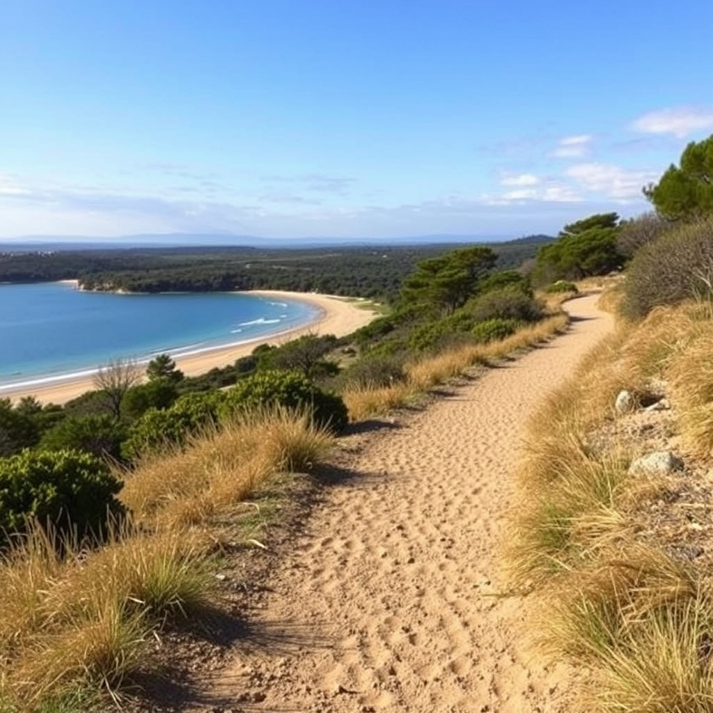 TITULO: Sendero de la Praia de Doniños en Ferrol: arenal y lagoa de dunas