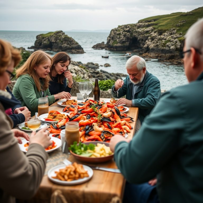 Cata de marisco en la lonja de Portosín: ruta marítima