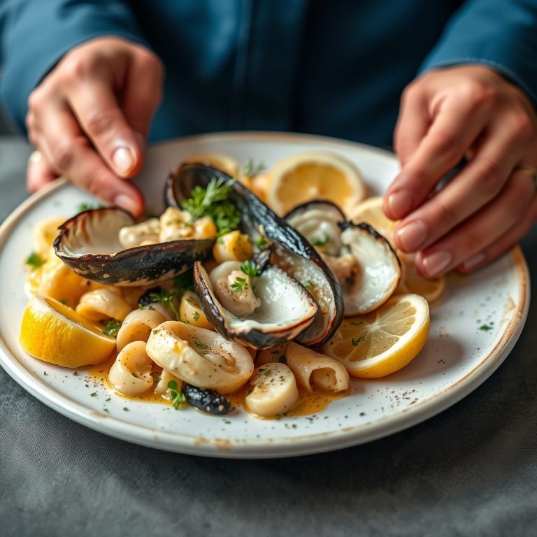 Pez espada a la plancha con pimientos de Padrón: plato de verano en las rías