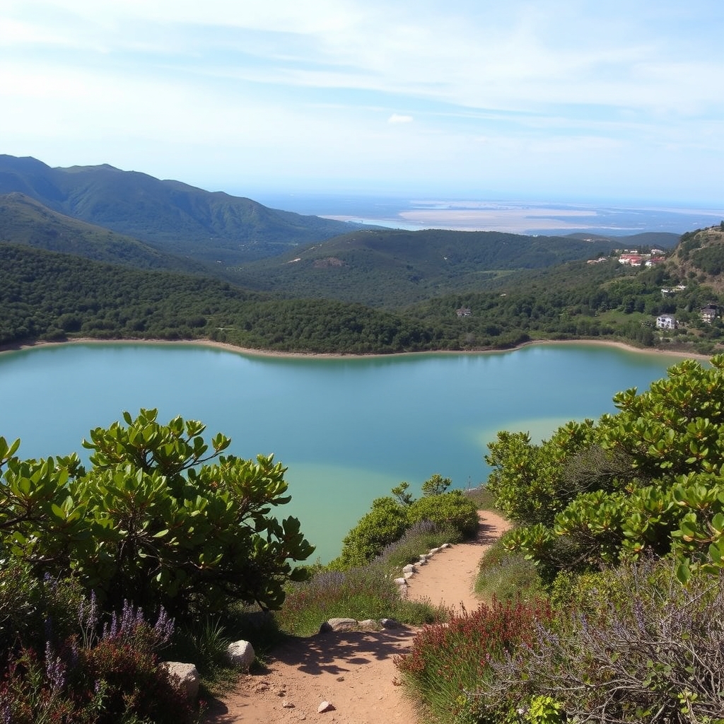 TITULO: Travesía por la Serra de Forgoselo en Lalín: montes y lagunas de cristal