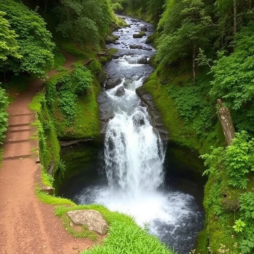 TITULO: Ruta de la Fervenza de Mácara en Vilagarcía: salto de agua y vides 1 TITULO: Ruta de la Fervenza de Mácara en Vilagarcía: salto de agua y vides