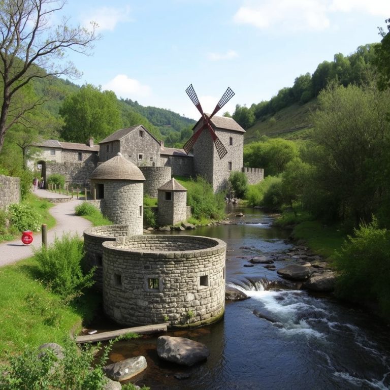Ruta de los molinos de agua en el río Tambre: historia y paisajes